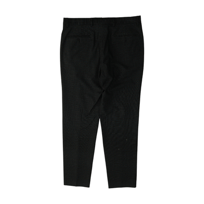 Black Plaid Classic Pants