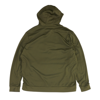 Green Solid Hoodie Pullover