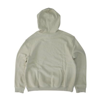 Beige Solid Hoodie Pullover
