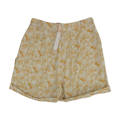 Yellow Floral Shorts