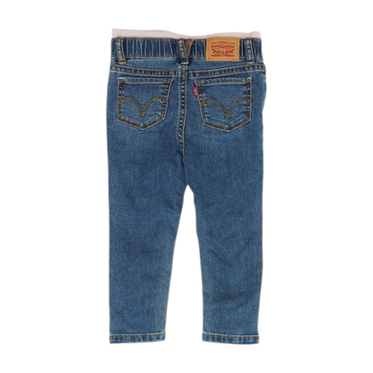 Blue Solid Skinny Jeans