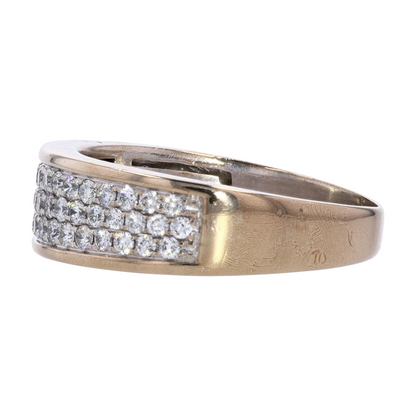 1 1/3 ctw 10K Two-Tone Gold Diamond Band