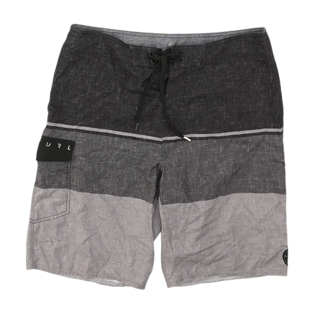 Black Color Block Swim Bottom