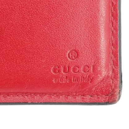 Guccissima Bi-Fold Wallet in Red