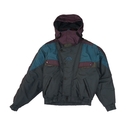 Blue Color Block Jacket