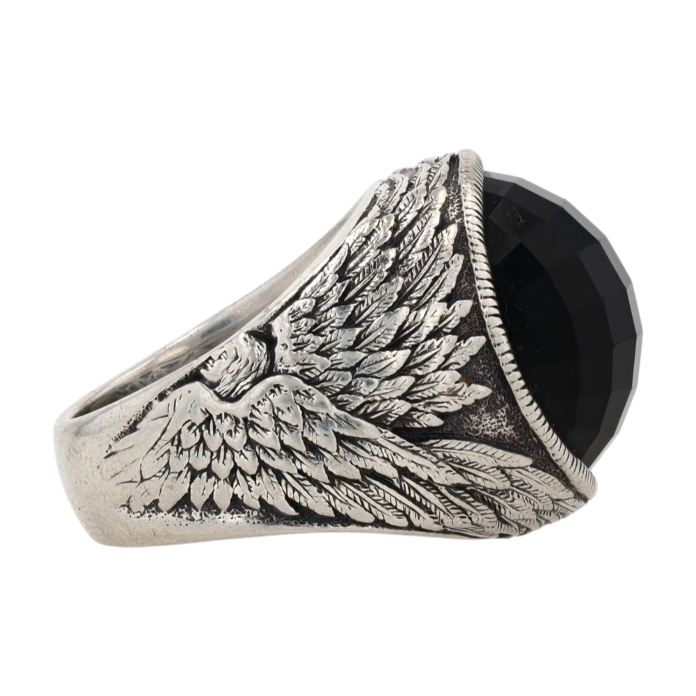Sterling Silver Onyx Statement Ring