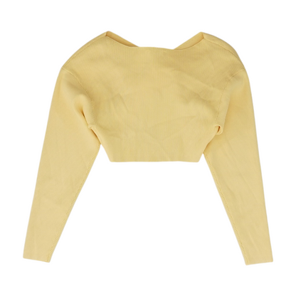 Yellow Cropped Blouse