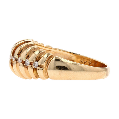 1/5 ctw 14K Yellow Gold Diamond Fashion Ring