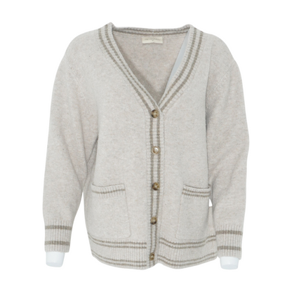 Beige Cardigan Sweater