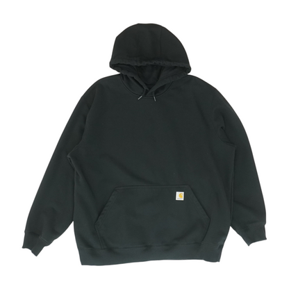 Black Solid Hoodie Pullover