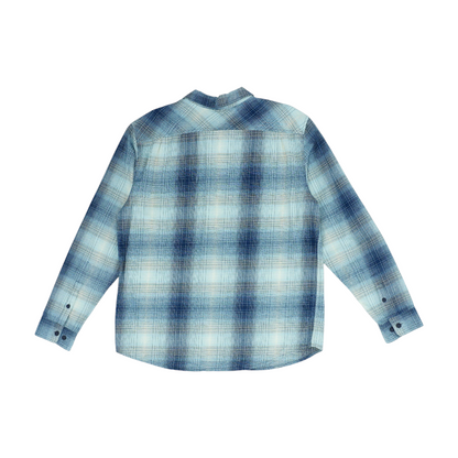 Blue Plaid Flannel Button Down