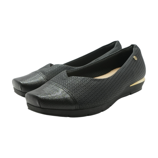 Black Slip-On Flats
