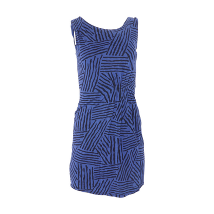 Blue Abstract Mini Dress