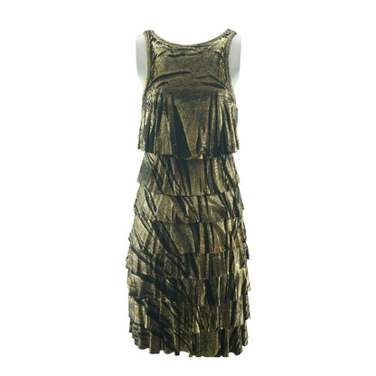 Gold Midi Dress