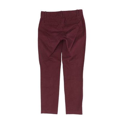 Burgundy Solid Chino Pants
