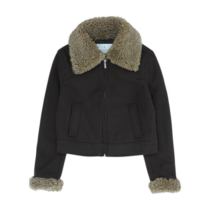 Brown Solid Jacket