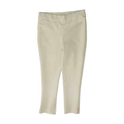 Ivory Solid Chino Capris