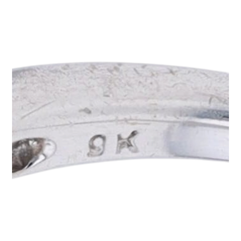 1/3 ctw 9K White Gold Diamond Engagement Ring – Image 6