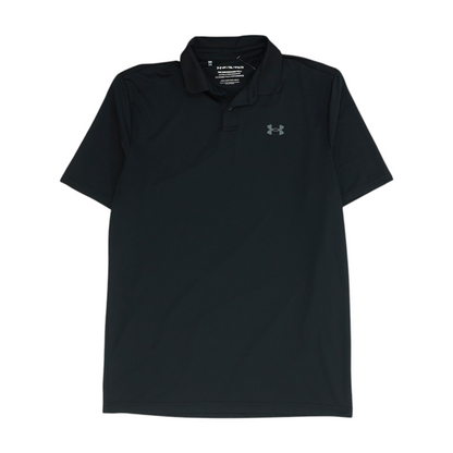 Under Armour Black Tall Solid Short Sleeve Polo – Image 1