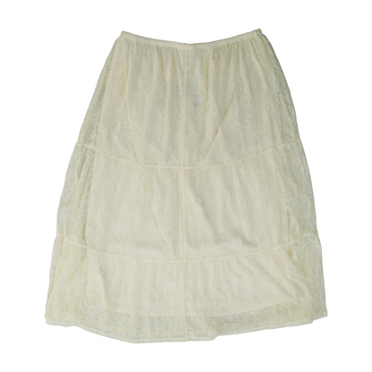 Beige Midi Skirt