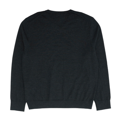 Charcoal Solid Pullover Sweater
