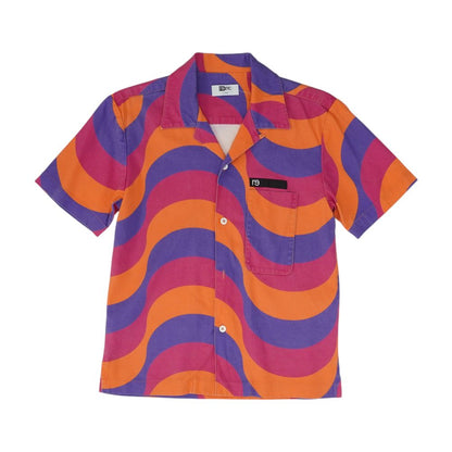 Multi Graphic Short Sleeve Button Down
