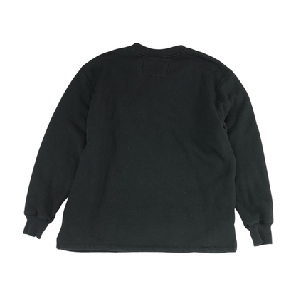 Black Solid Henley T-Shirt