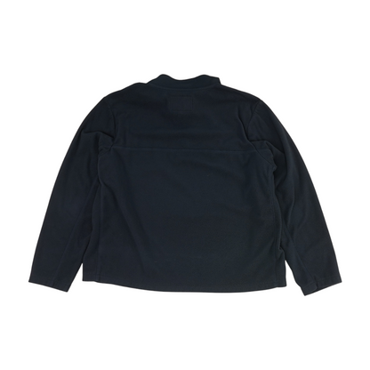 Navy Solid Fleece Pullover