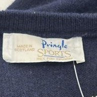 Vintage Navy Solid Pullover Sweater
