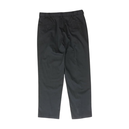 Black Solid Khaki Pants