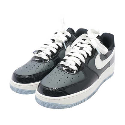 Air Force 1 Low '07 LV8 Black Iron Grey Patent Low-Top Athletic Shoes