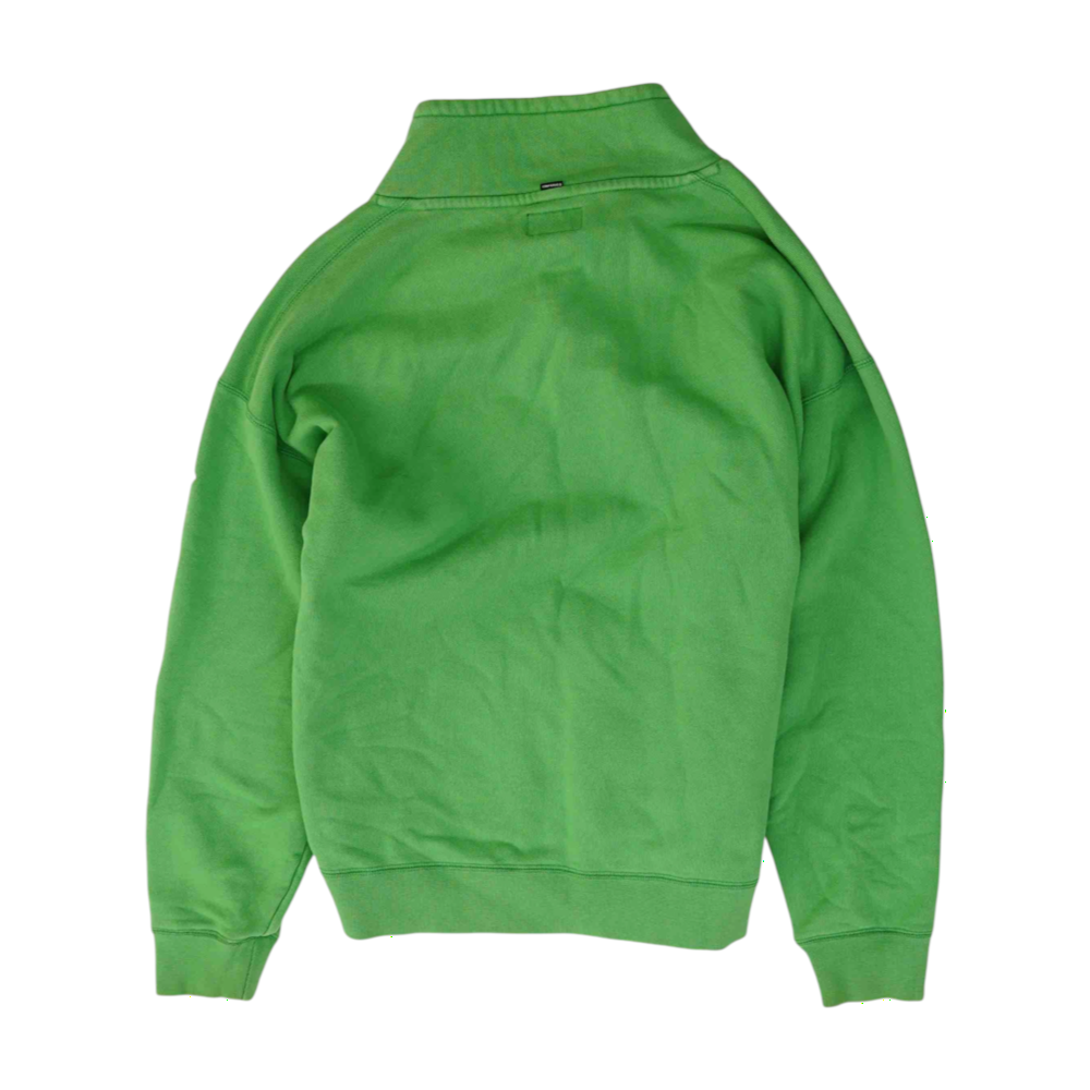 Green Solid 1/4 Zip Pullover