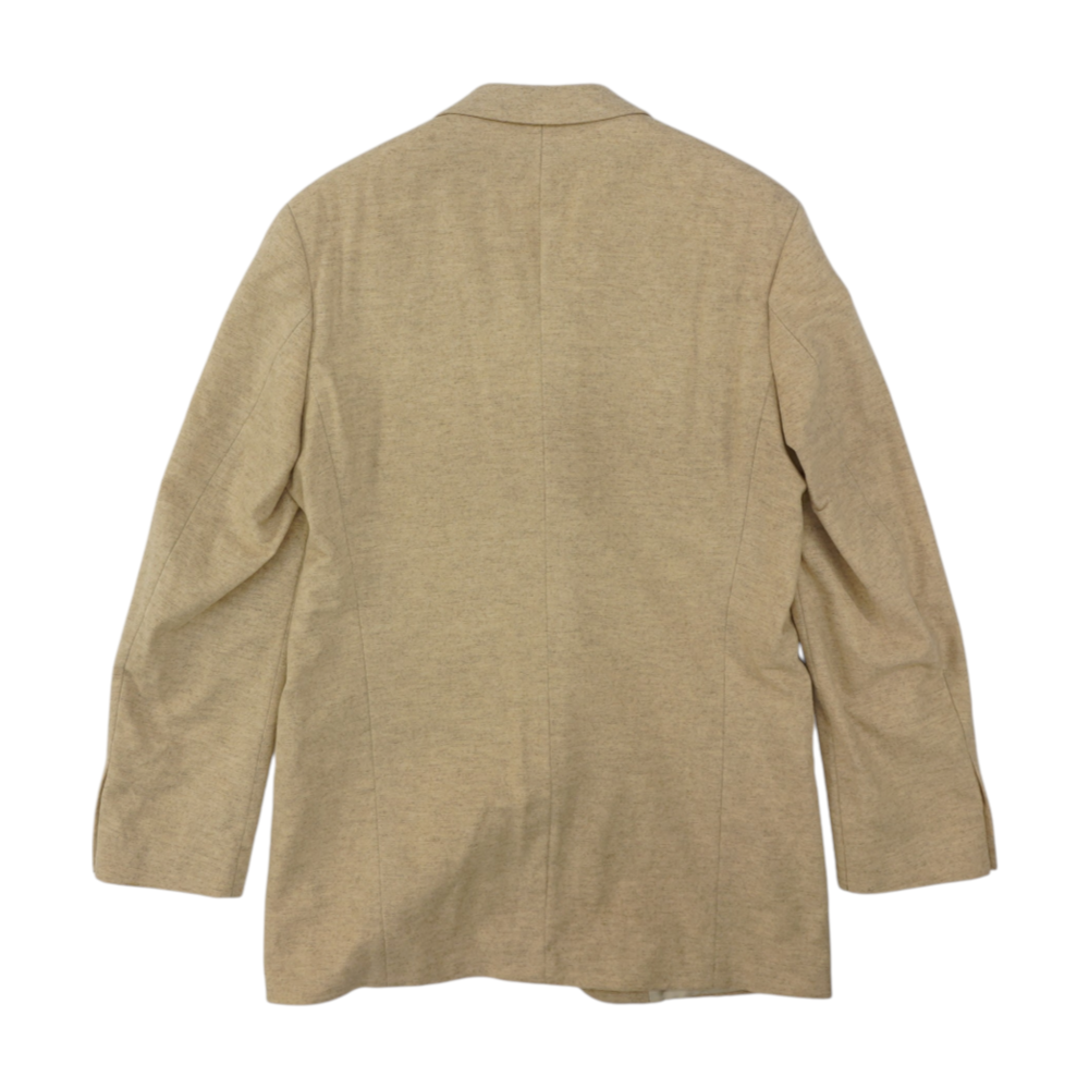 Tan Long Solid Sport Coat