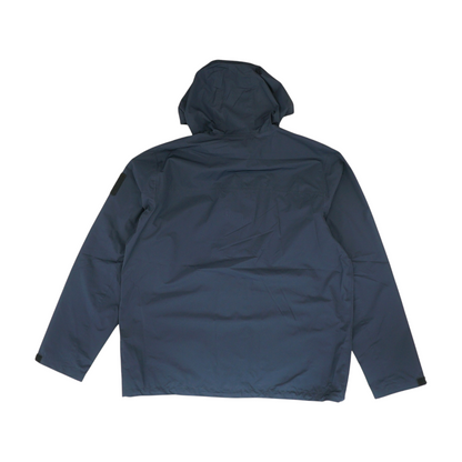 Navy Solid Rain Jacket