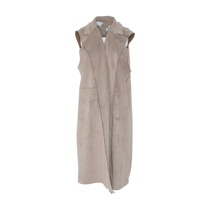 Tan Solid Vest