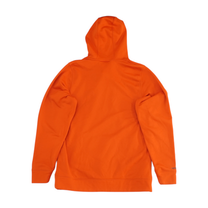 Orange Solid Hoodie Pullover