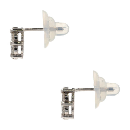 1 Ct 18K White Gold Diamond Cluster Earrings