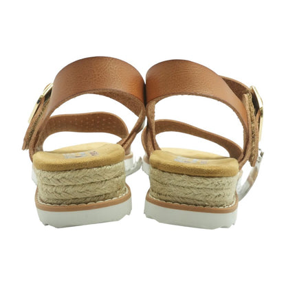 Brown Wedged Sandals