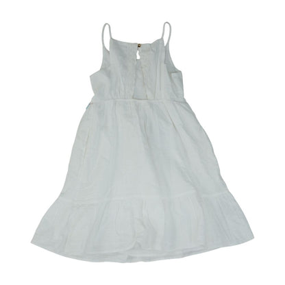 White Solid Dress