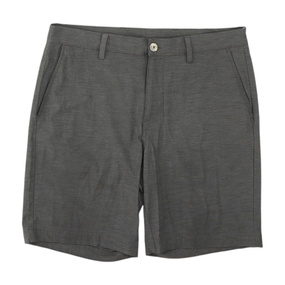 Gray Striped Active Shorts