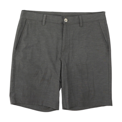 Gray Striped Active Shorts