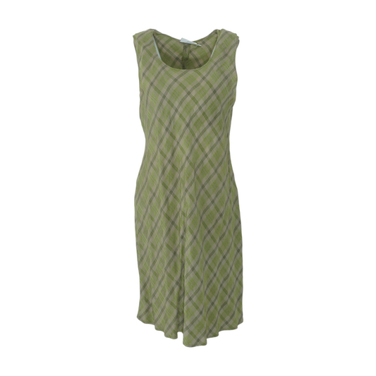 Green Plaid Mini Dress