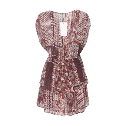 Multi Print Midi Dress