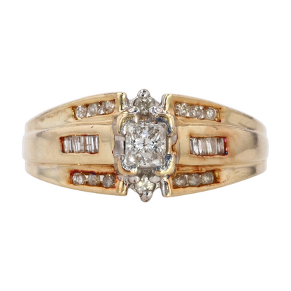 3/8 ctw 14K Yellow Gold Diamond Fashion Ring