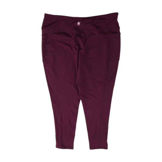 Hover Nicole Miller Purple Plus Size Active Leggings – Image 2