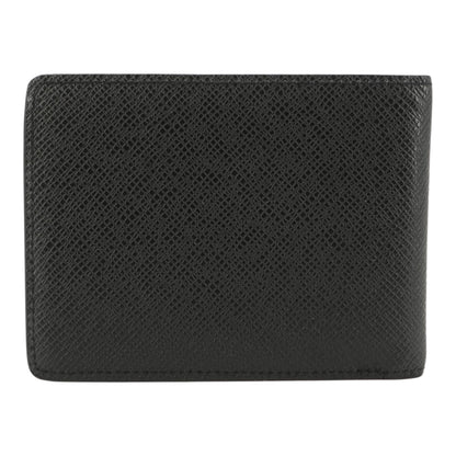 Black Multiple Wallet in Taiga Leather