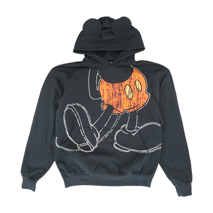 Black Solid Hoodie Pullover