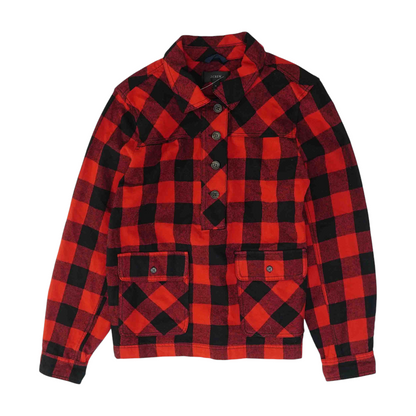 Red Plaid 1/4 Zip Pullover