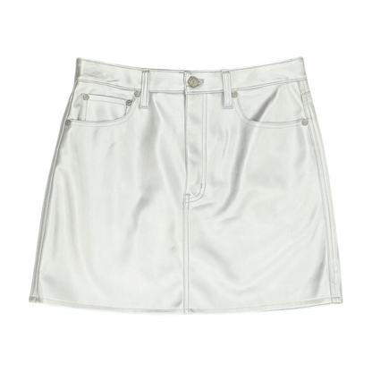 Silver Mini Skirt