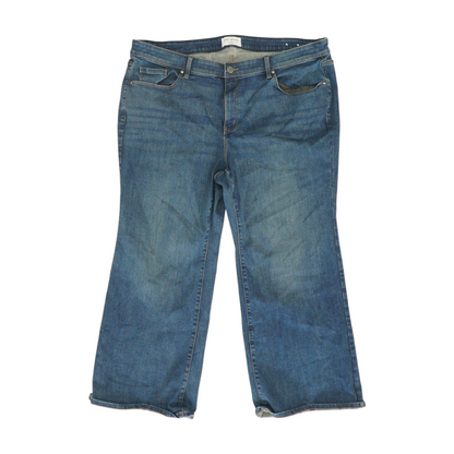 Blue Plus Size Bootcut Jeans